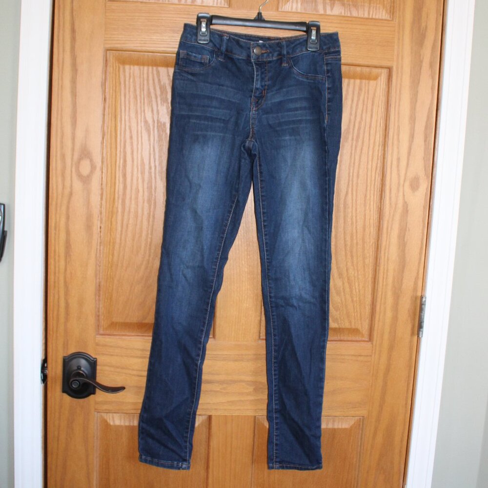 Refuge Juniors Jegging Dark Wash Stretch Jeans - Size 0